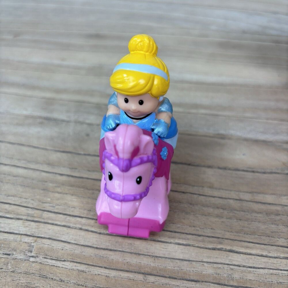 Little People Klip Klop Disney Princess Cinderella Horse Pink RARE Fisher Price - Picture 13 of 14
